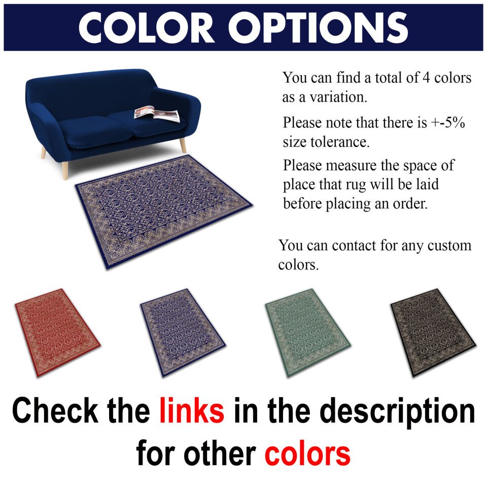 Elegant Blue Pattern Runner Rug for Hallway and Kitchen Spaces