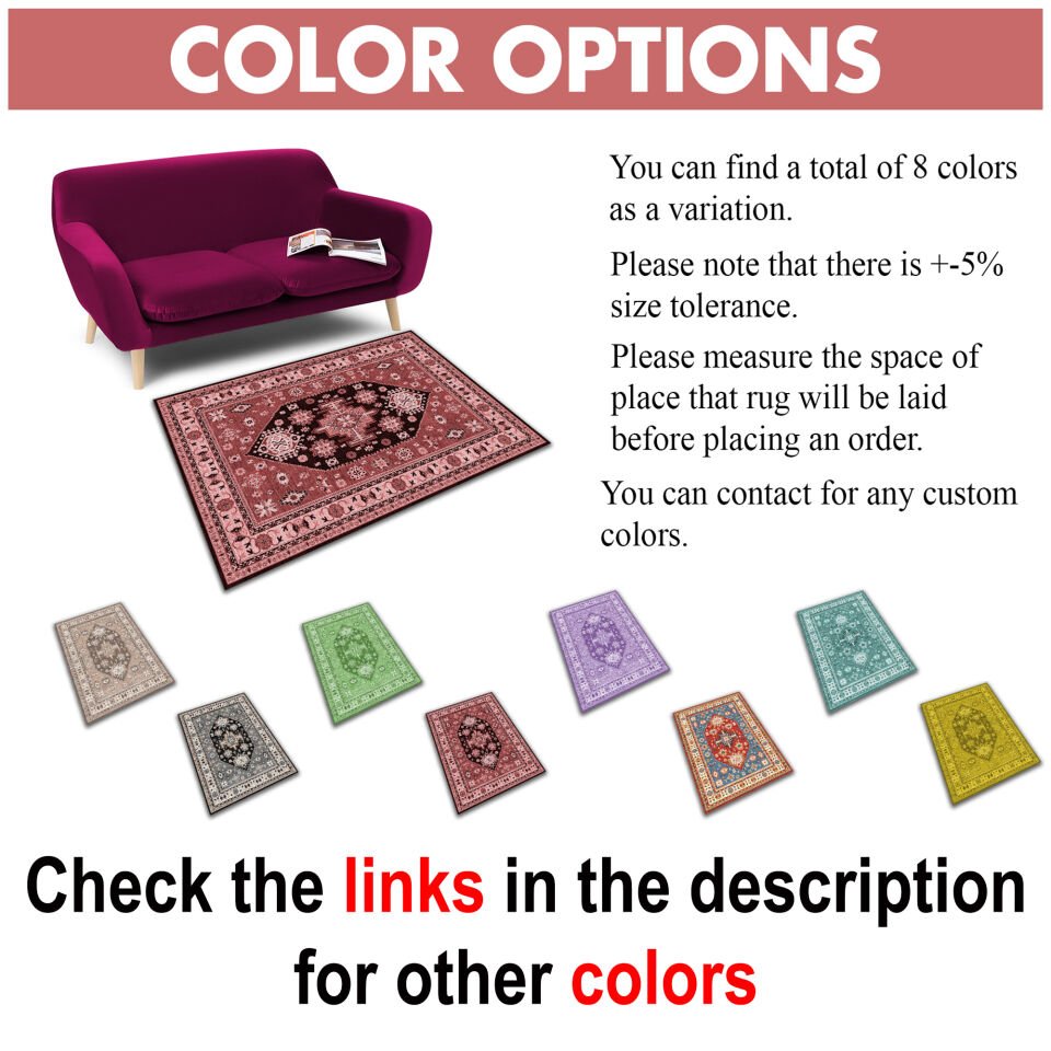 Ethnic Patterned Boho Style Square Rug in Burgundy and Dark Red Tones