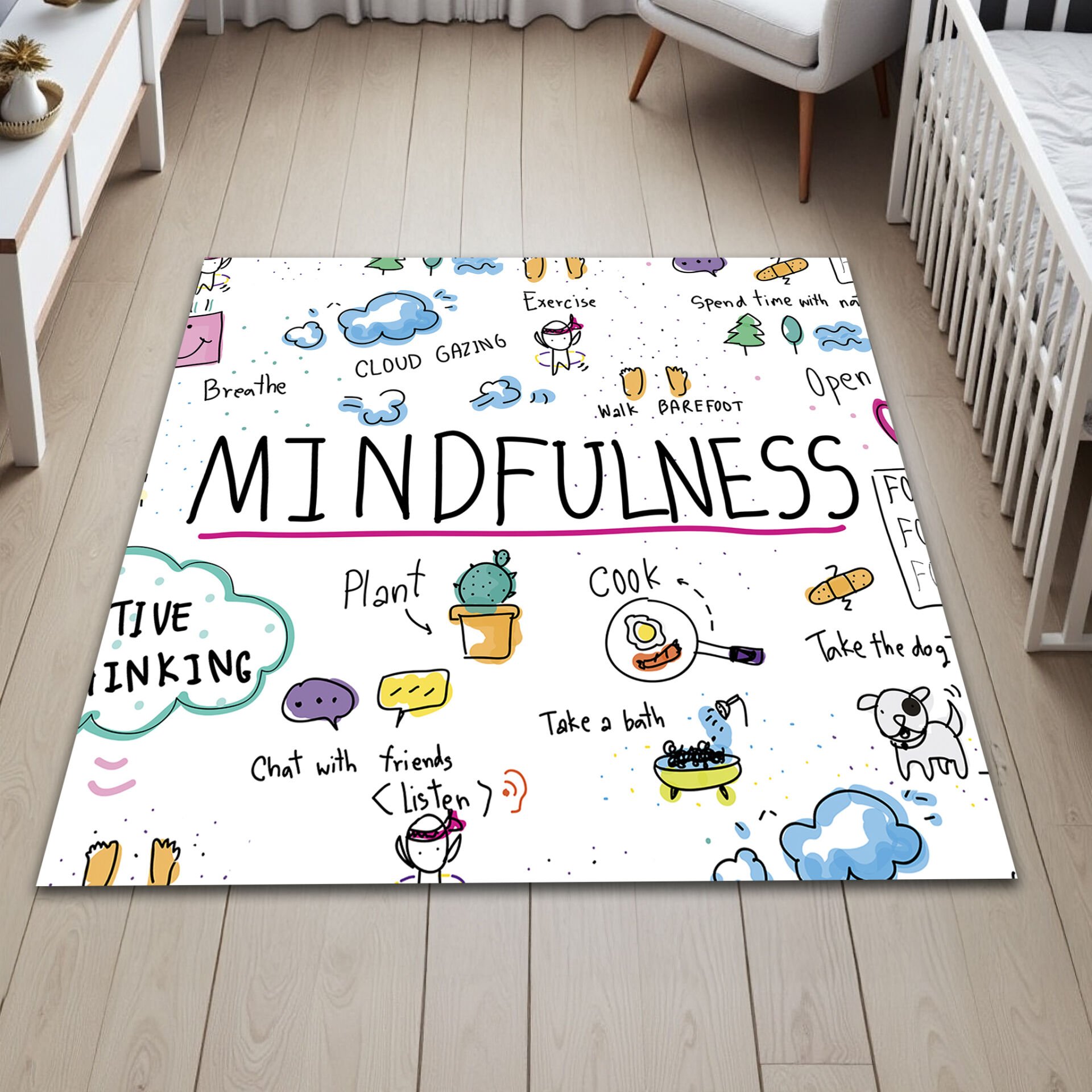 Mindfulness Activity Rug for Kids – Fun & Educational Carpet
