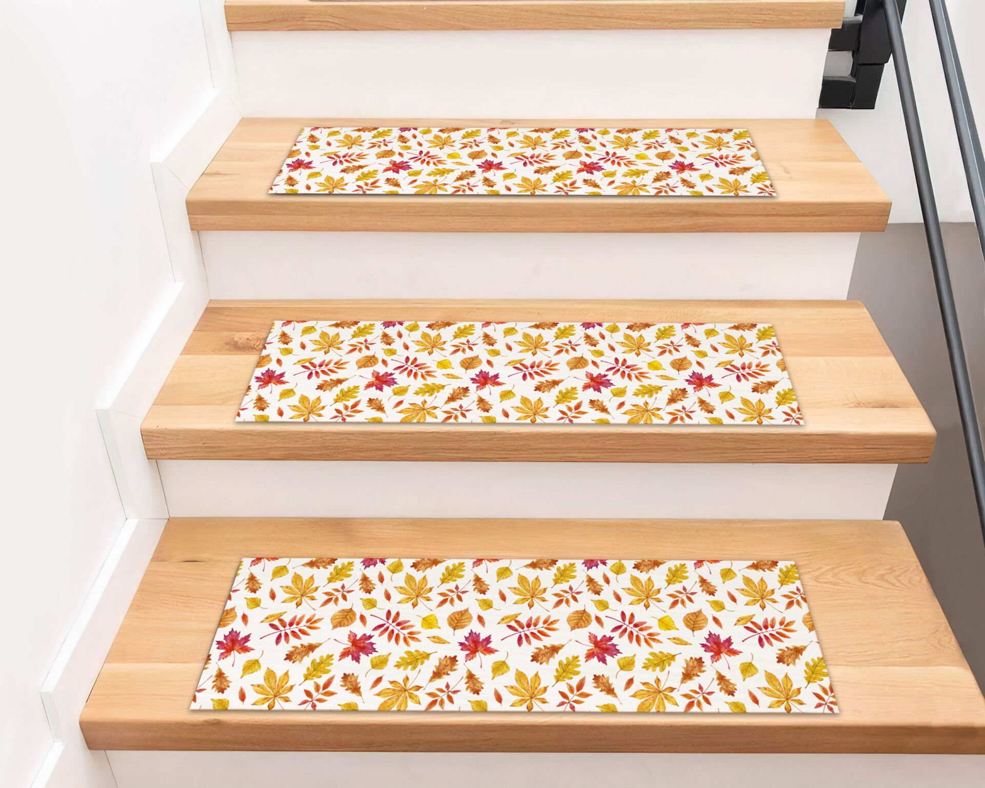 Autumn Leaves Stair Treads – Fall Foliage Design