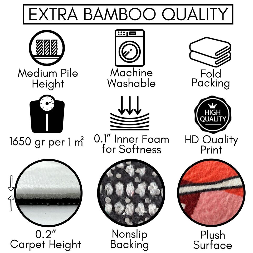 Colorful Mediterranean-Inspired Runner Rug with Vibrant Pattern – Brighten Your Space