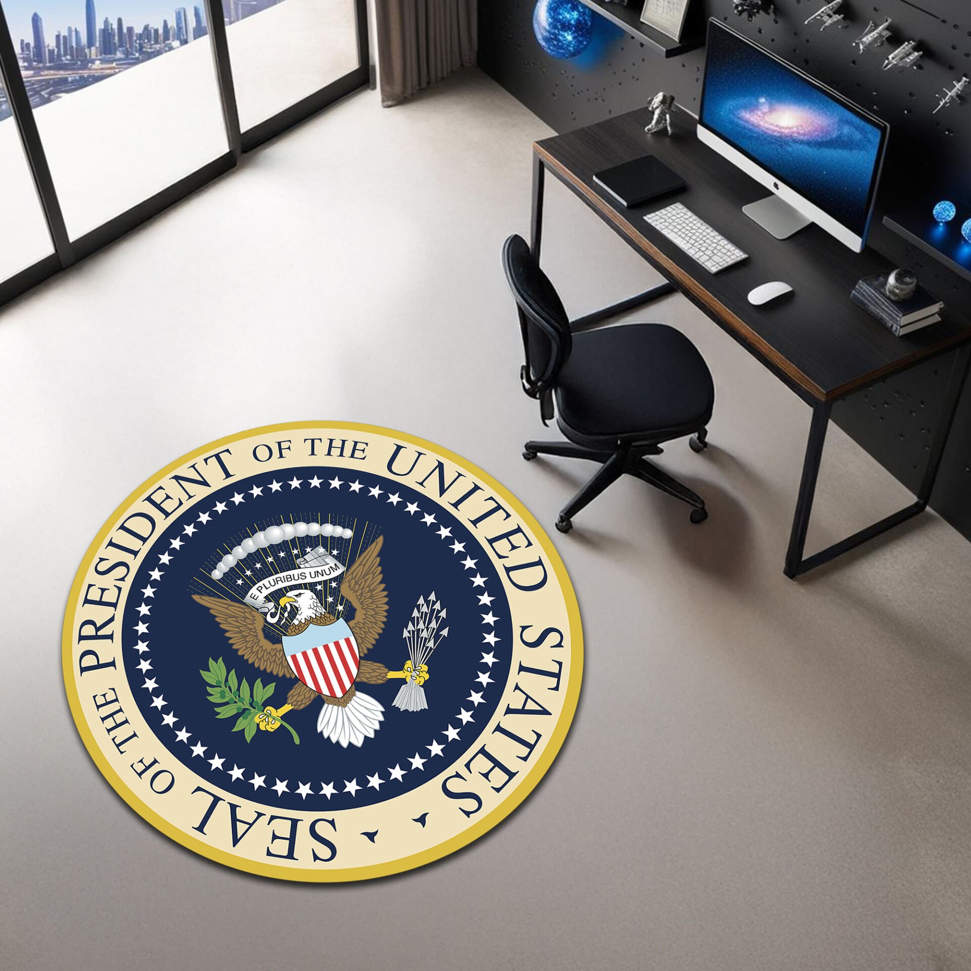 Round Seal of the President of the United States Rug – Official Patriotic Office Decor