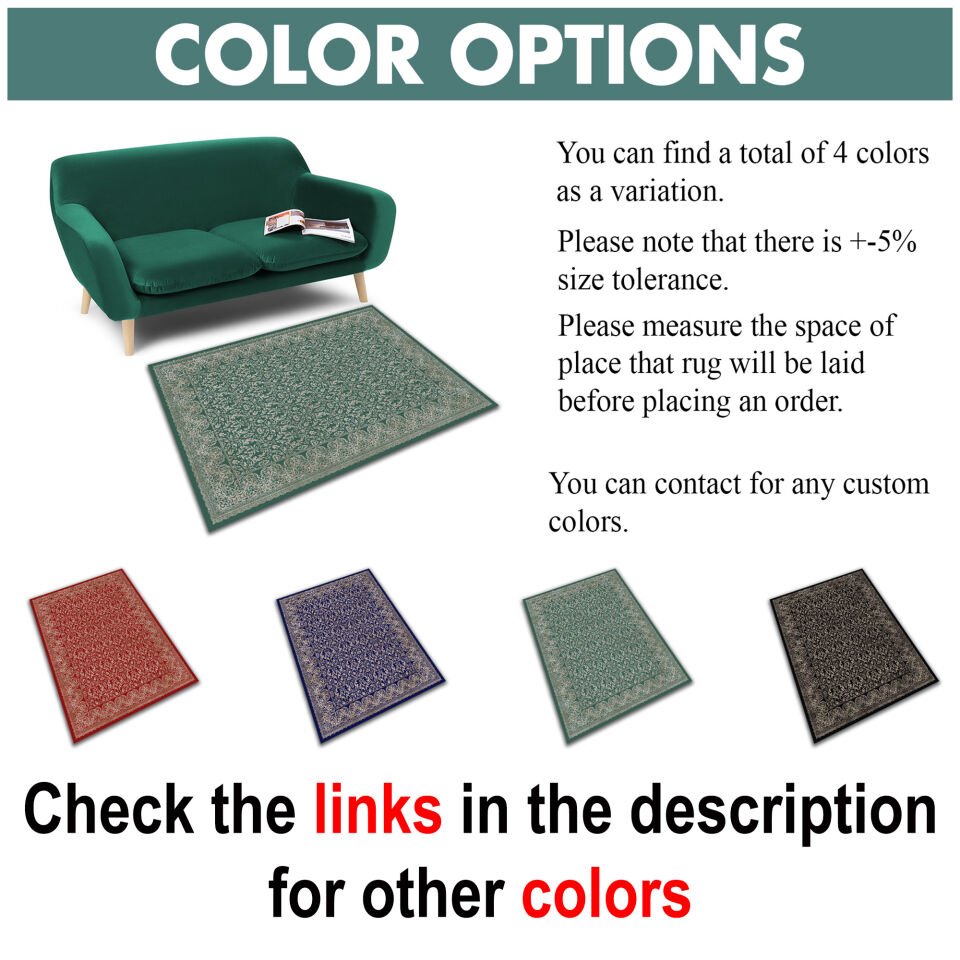 Elegant Green Pattern Square Area Rug for Modern Living Spaces