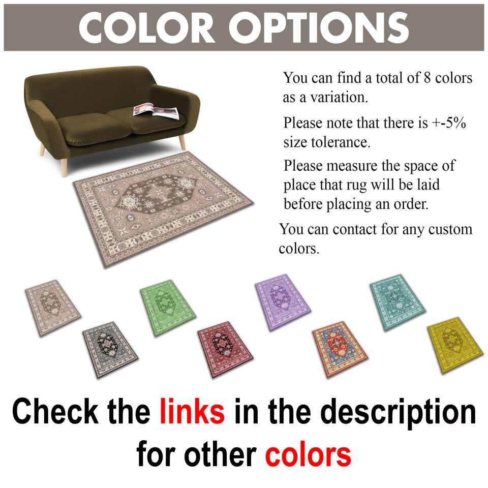 Ethnic Patterned Boho Style Square Rug in Beige and Brown Tones