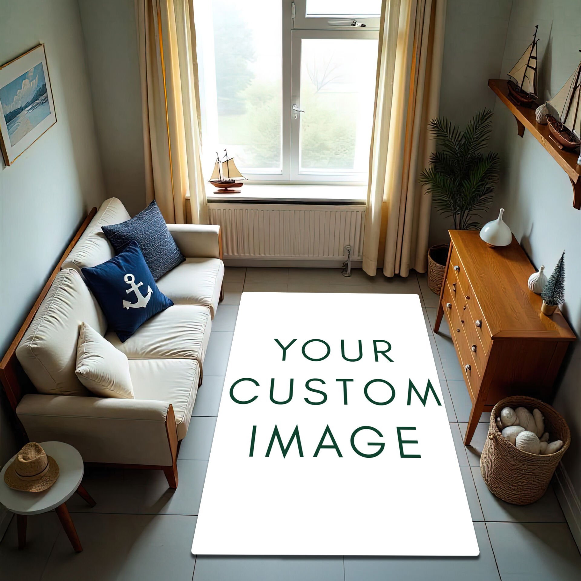 Custom Photo Area Rug – Personalized Floor Carpet with Your Image