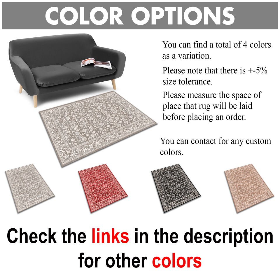 Soft Beige Pattern Area Rug with Delicate Border Design