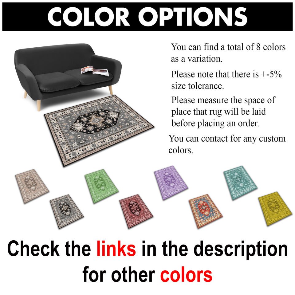 Ethnic Patterned Boho Style Square Rug in Gray and Black Tones