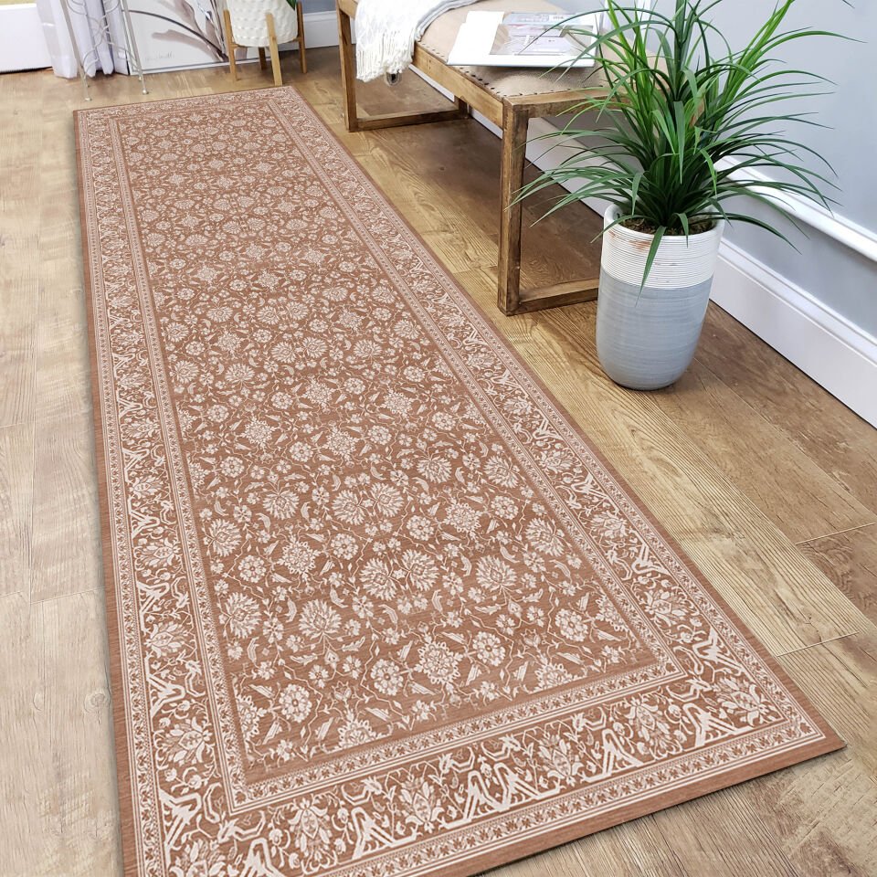 Kitchen Runner Rug – Floral Hallway Carpet for Kitchen Entryway