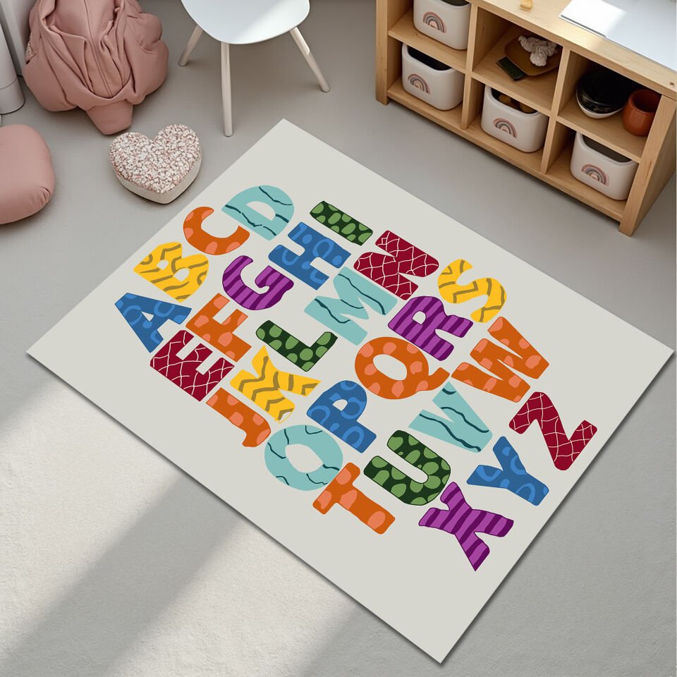 Colorful Alphabet Kids Rug – Fun Educational Play Mat for Toddlers