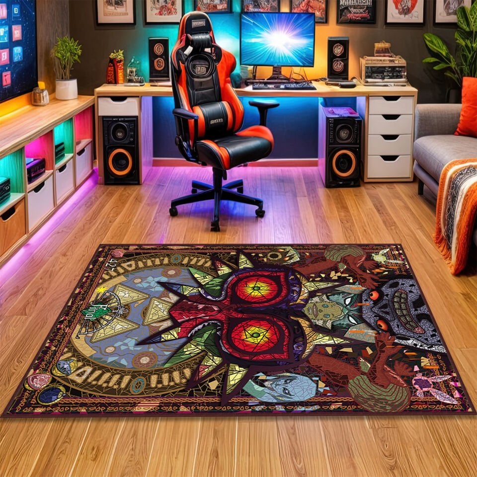 Majora’s Mask Stained Glass Rug – Final Day Edition Gaming Mat